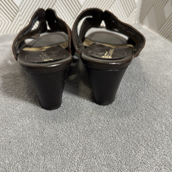 Earth Spirit sandals Melany Dark Brown Leather Sandals women’s size 10 slip on - Picture 8 of 12